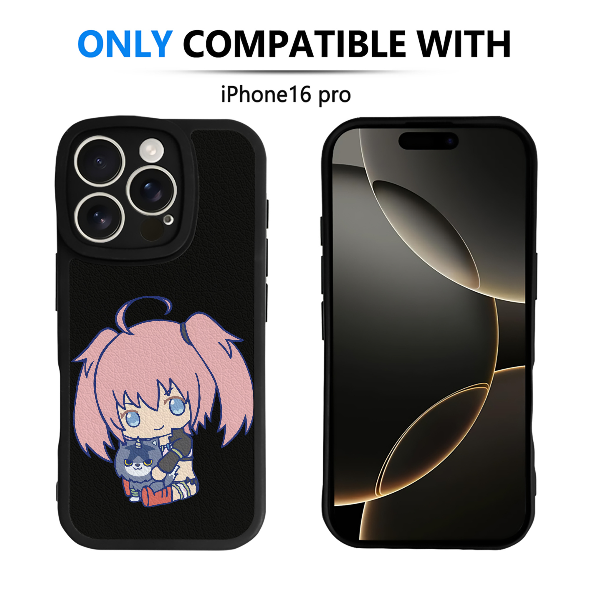 （画像用） 転スラ Regarding Reincarnated to Slime 【iPhone 16シリーズ対応】シリコンスマホケース（レザー調） 材質：シリコン